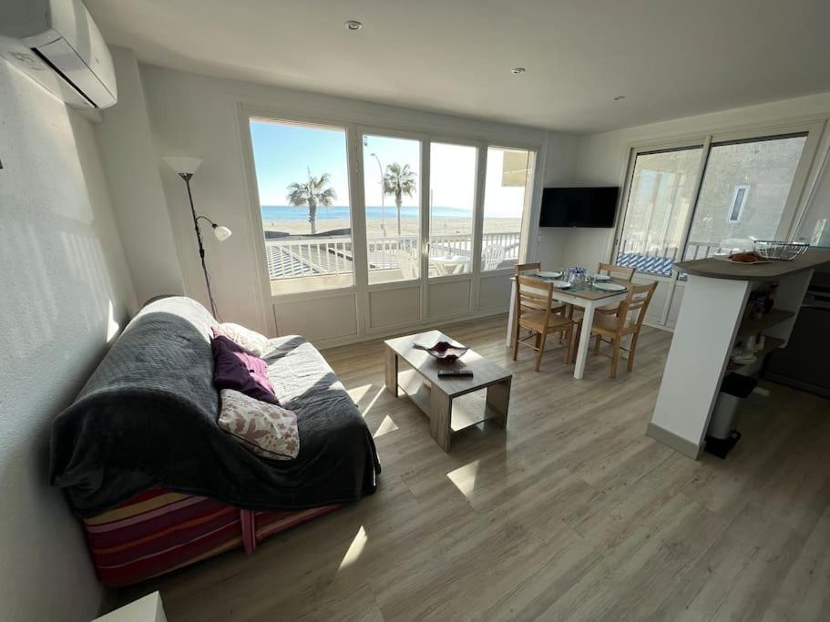 Le Carrousel - Apt Vue Mer - Plage A 10 M - Clim - Wifi Canet-en-Roussillon Luaran gambar