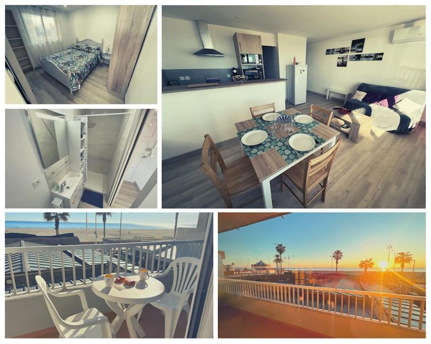 Le Carrousel - Apt Vue Mer - Plage A 10 M - Clim - Wifi Canet-en-Roussillon Luaran gambar
