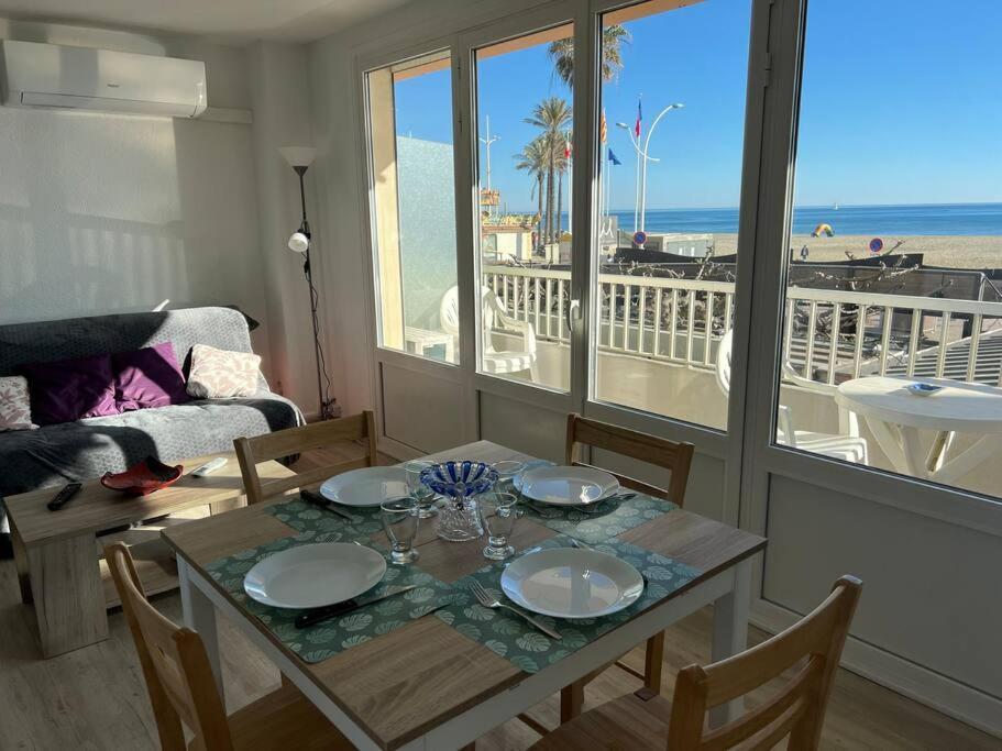 Le Carrousel - Apt Vue Mer - Plage A 10 M - Clim - Wifi Canet-en-Roussillon Luaran gambar