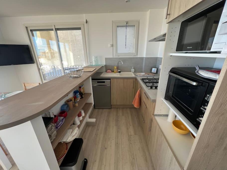 Le Carrousel - Apt Vue Mer - Plage A 10 M - Clim - Wifi Canet-en-Roussillon Luaran gambar
